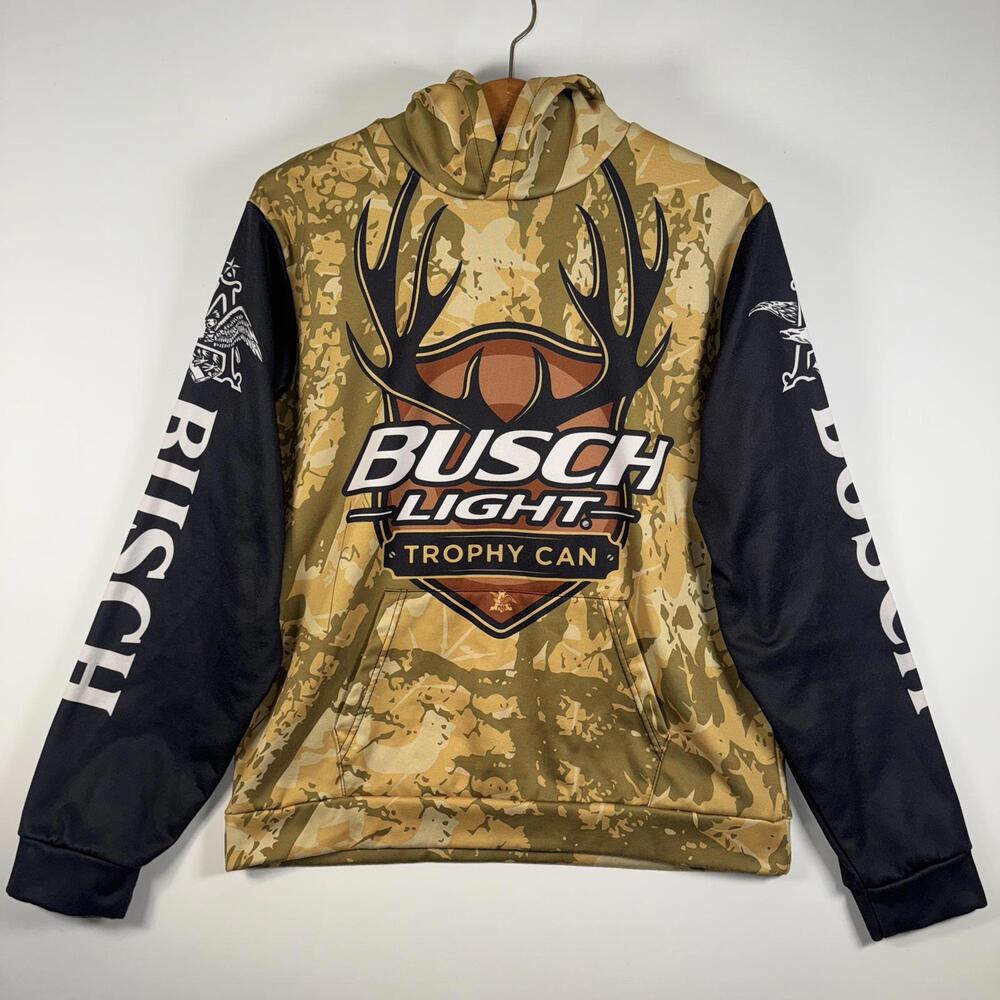 Busch Light Deer Hunting Camo Hoodie - Medium